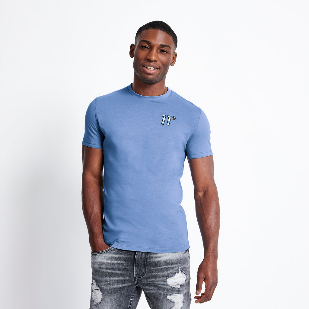 ELEVEN DEGREES Camiseta Hombre 11D215-1156 Azul.