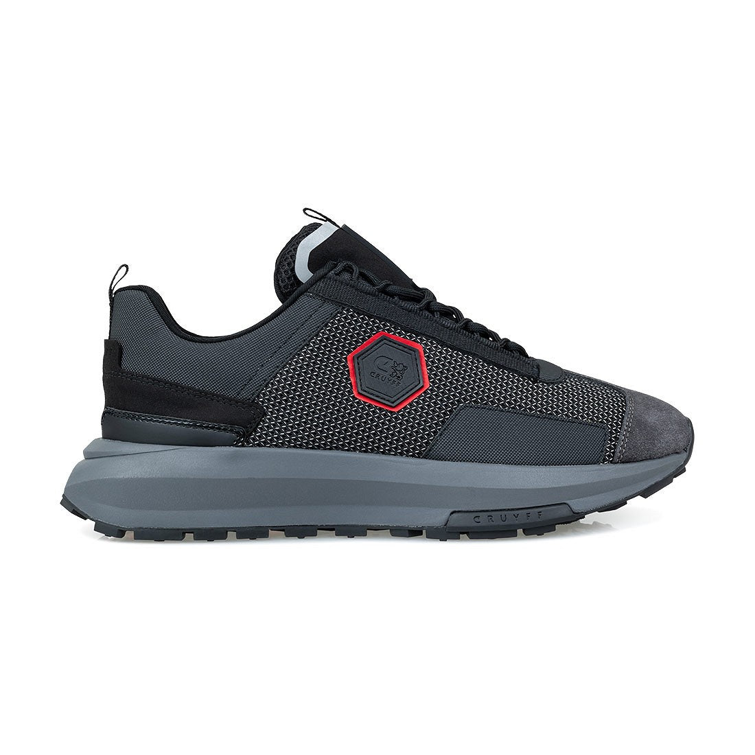 CRUYFF Zapatillas Hombre Modelo Subutai CC241180-953 Blak/Red/Grey/Grey.