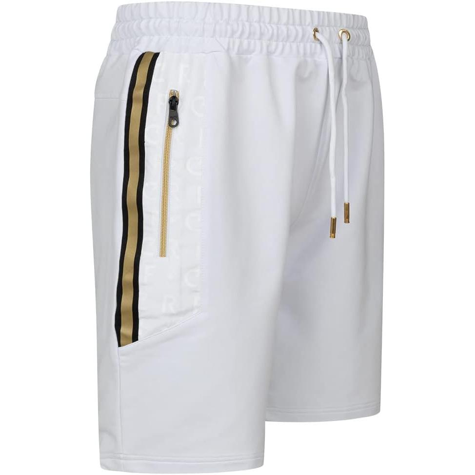 Pantalón corto Cruyff, modelo Jake CA231024-160 White/Gold.