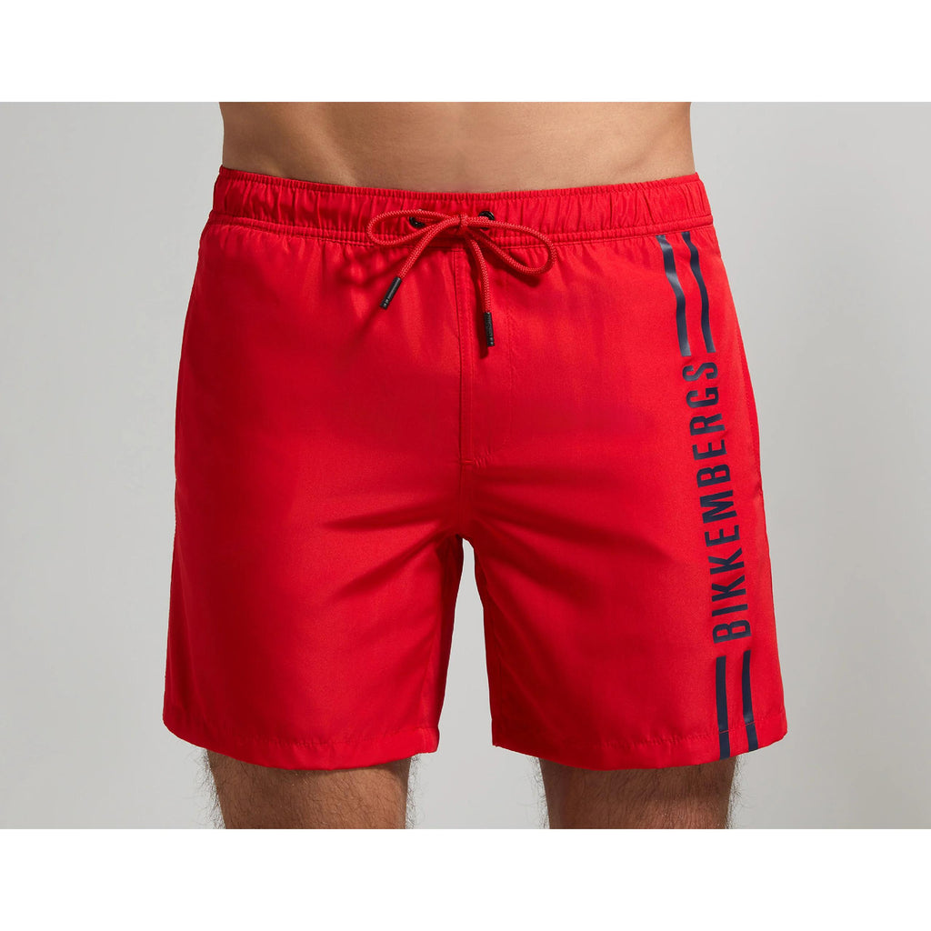 BIKKEMBERGS BAÑADOR HOMBRE COLOR ROJO.