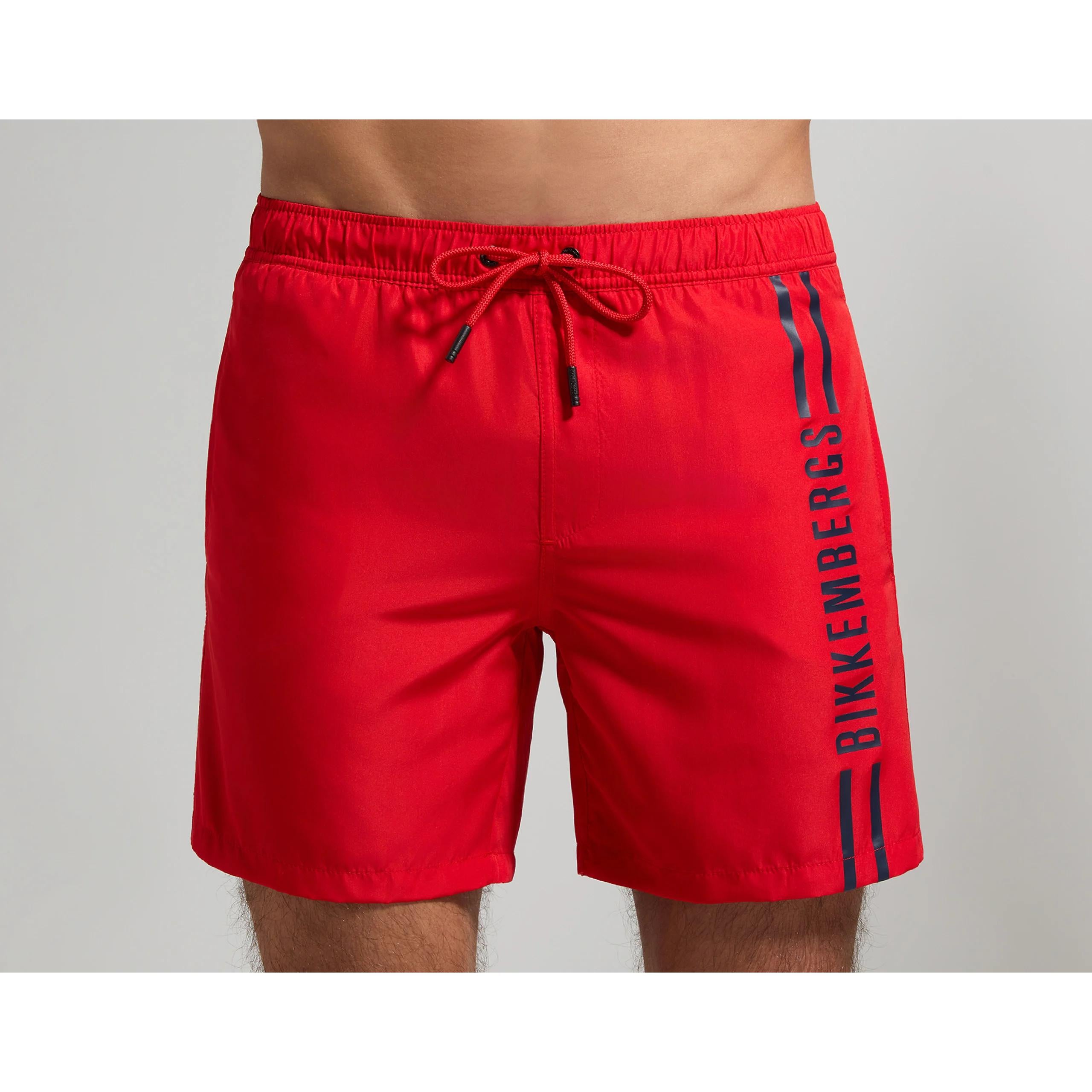 BIKKEMBERGS BAÑADOR HOMBRE COLOR ROJO.