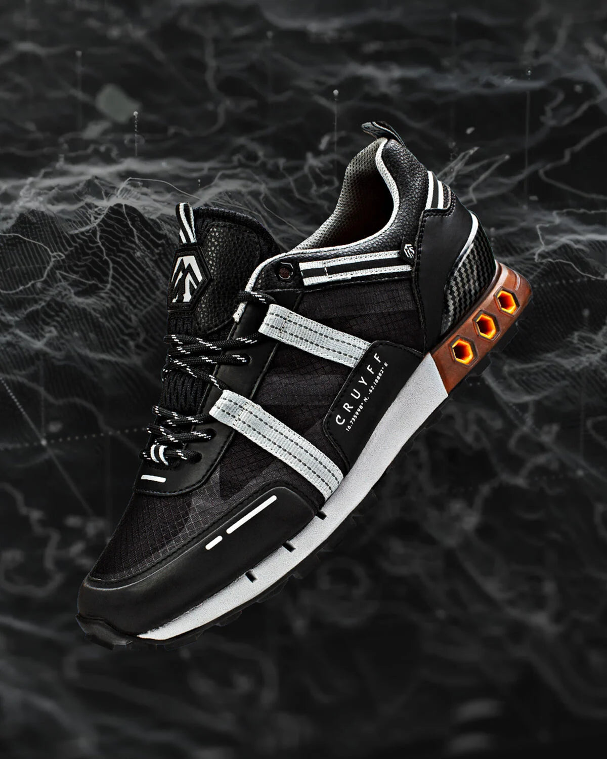 Cruyff Zapatillas Deportivas Hombre Modelo Fearia Inter Lace // Montserrat CMF243150-958 Black/Grey.