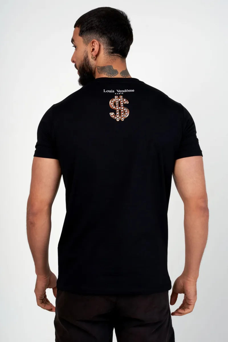 LOUIS VENDOME CAMISETA HOMBRE LV-78 Black.