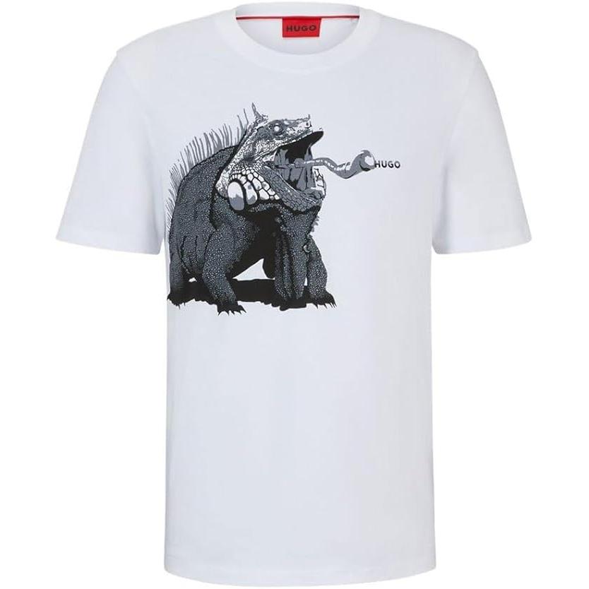 HUGO BOSS  Camesita Hombre, 50513812-100 White.