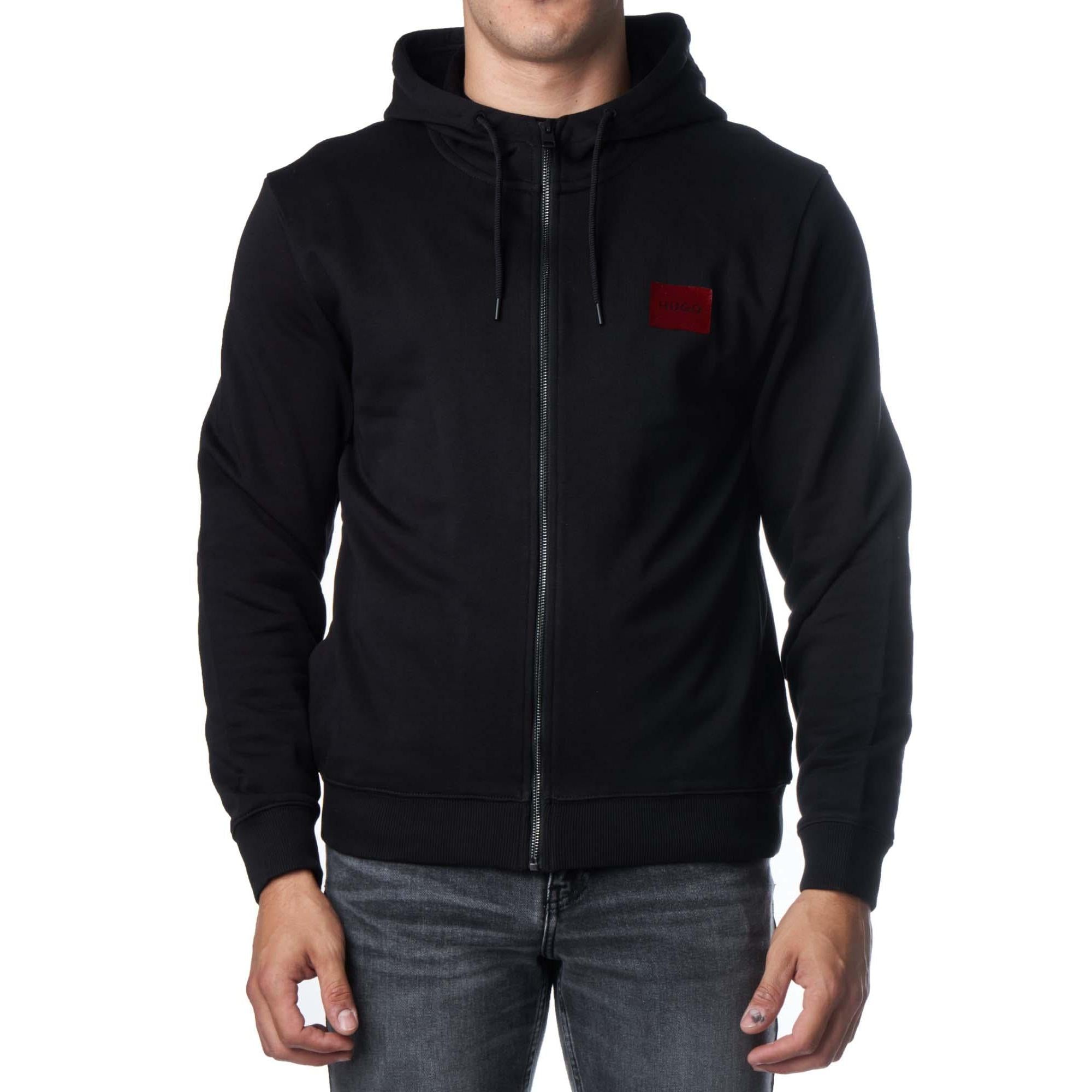 HUGO BOSS - Sudadera con capucha para hombre 50501016-001 Black..