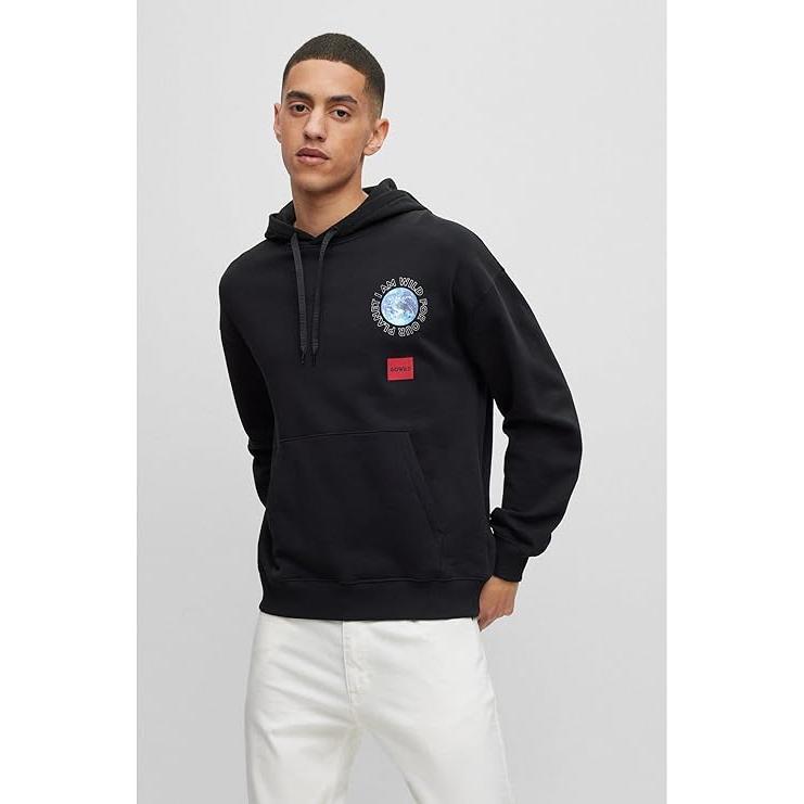 HUGO BOSS Sudadera con Capucha para Hombre 50501979-001 Black.