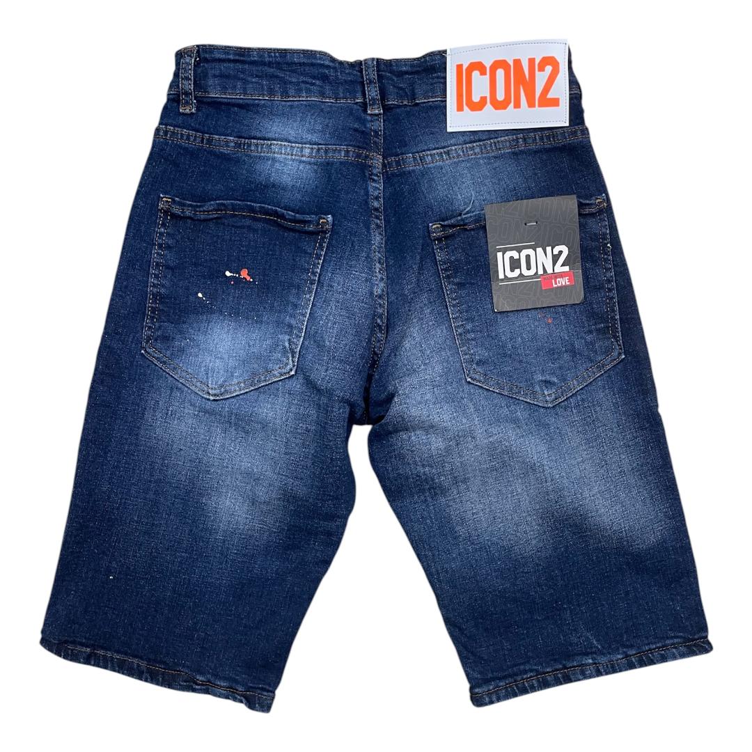 ICON2 Pantalon Corto de hombre de algodón elástico, colección Primavera/Verano (6321).
