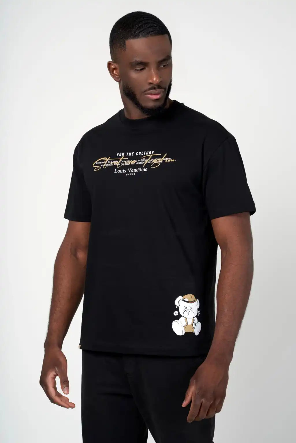 LOUIS VENDOME PARIS CAMISETA HOMBRE MODELO:LV-62 Black.
