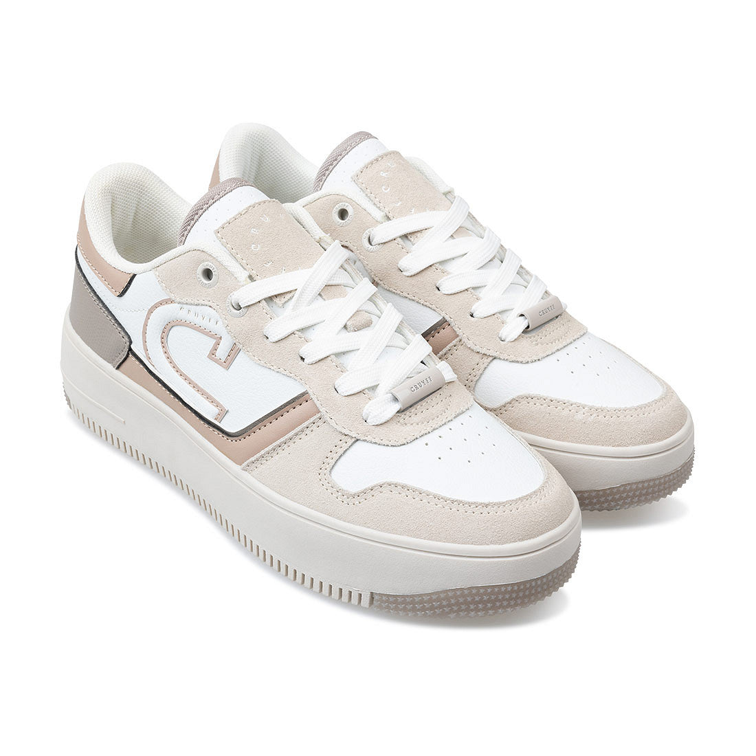 Cruyff Zapatillas Deportivas Mujer Modelo Campo Low Lux CC243901-157 White/Taupe.