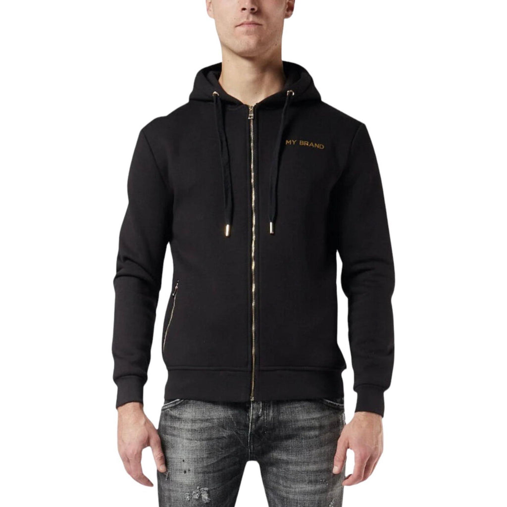 SUDADERA HOMBRE MY BRAND COLOR NEGRO.