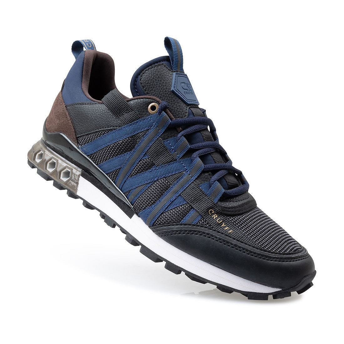 Cruyff Zapatillas Deportivas Hombre Modelo Fearia Hex-Tech CC243113-677 Navy/Brown.