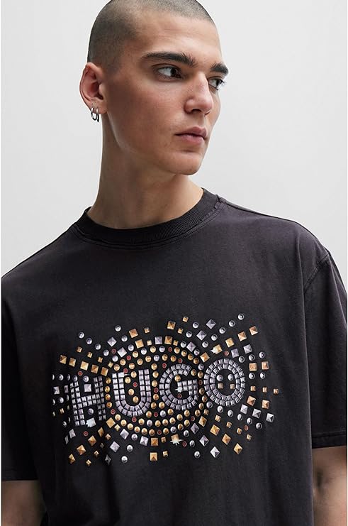 HUGO BOSS  Camiseta Hombre, Color Negro,  50504534-001.