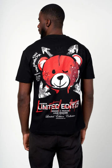 LOUIS VENDOME CAMISETA HOMBRE LV-54 Black/Red.