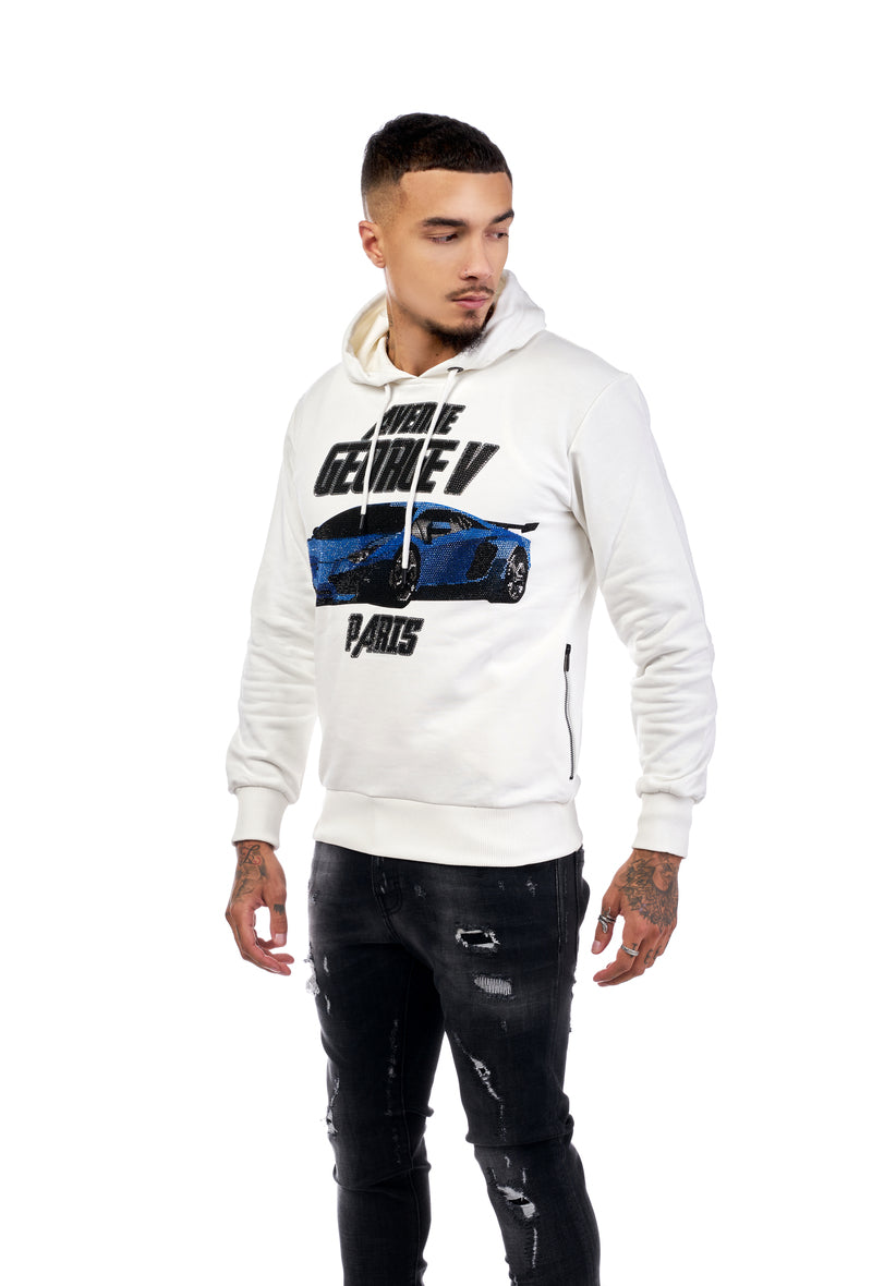 GEORGE-V Sudadera con Capucha GV-2083 WHITE..