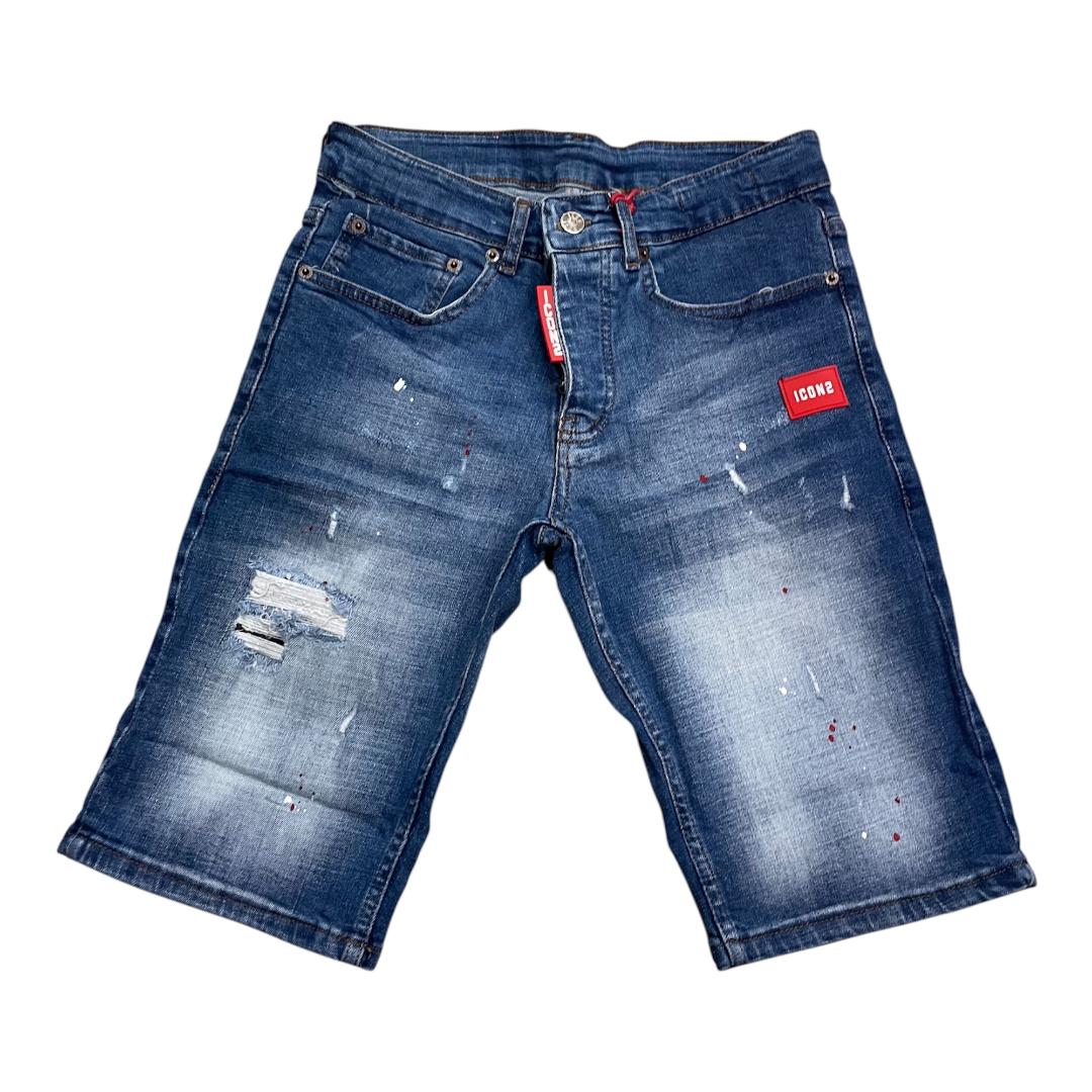 ICON2 Pantalon Corto de hombre de algodón elástico, colección Primavera/Verano (6344)