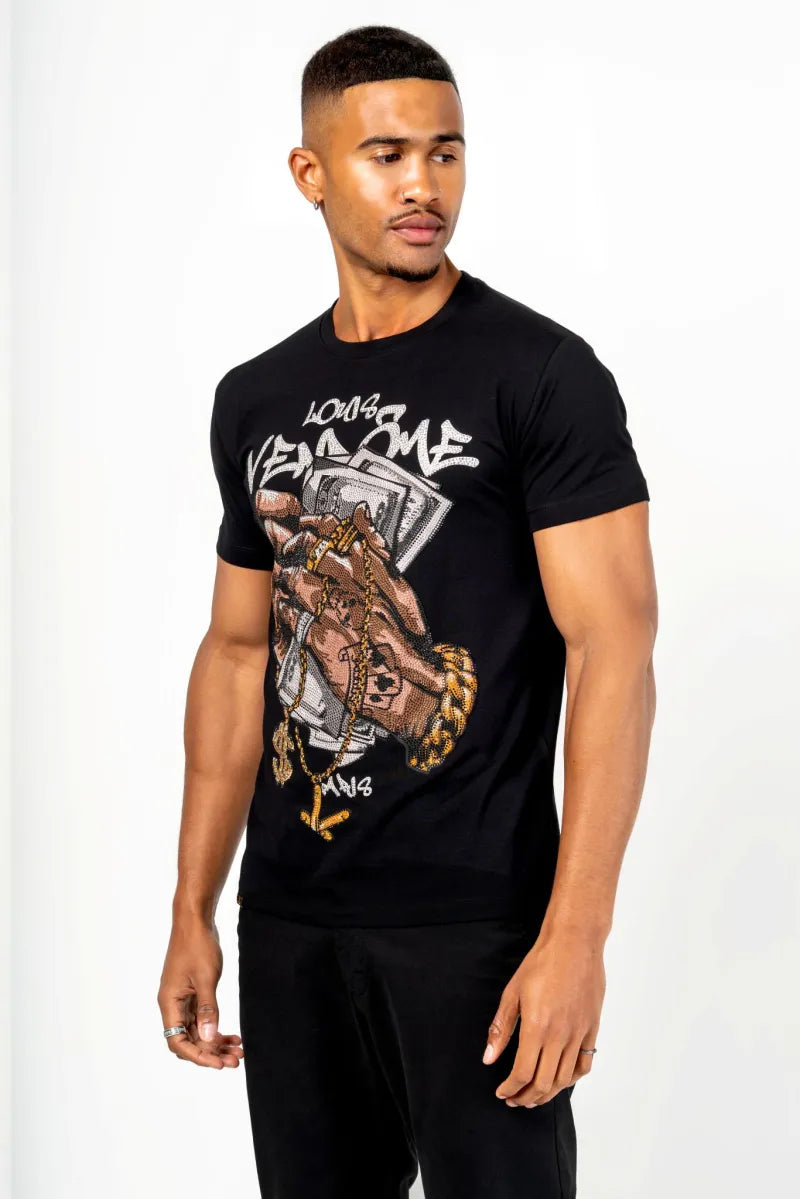 LOUIS VENDOME CAMISETA HOMBRE LV-67 Black.