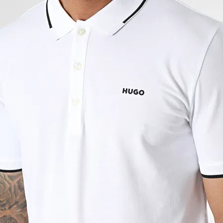 HUGO BOSS POLO  HOMBRE  50467344-100 Blanco.