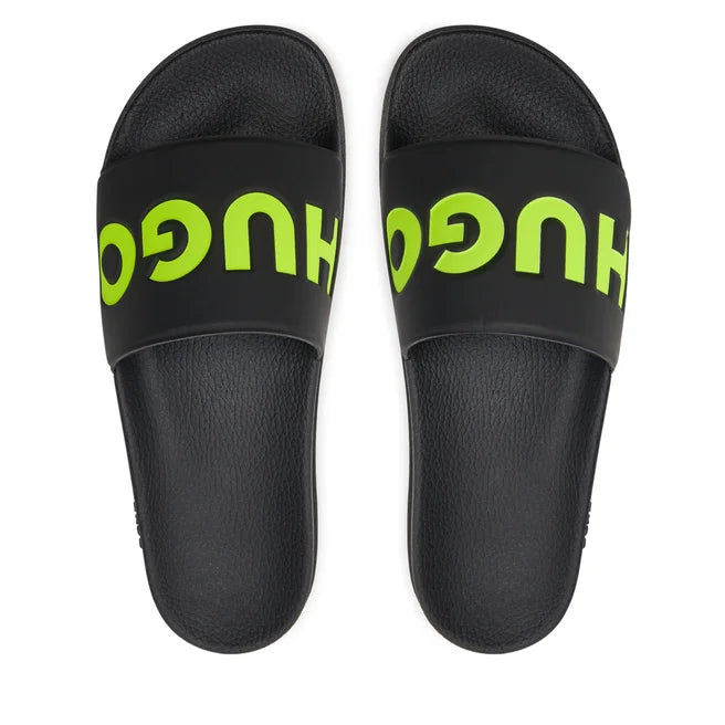 HUGO BOSS  Chanclas Hombre  Color Negro/Verde 50498352-008.