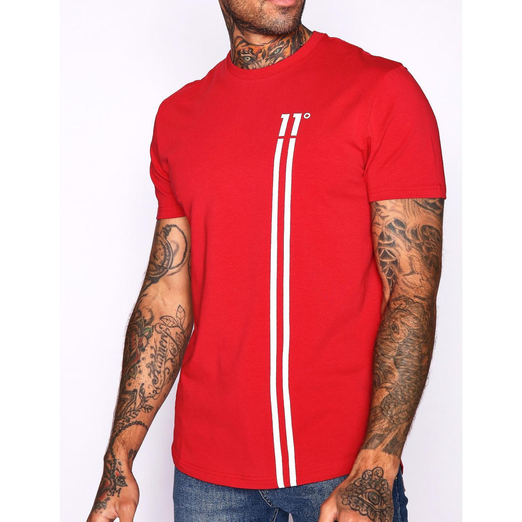 Eleven Degrees 11º Camiseta Hombre 11D379-039 Red.