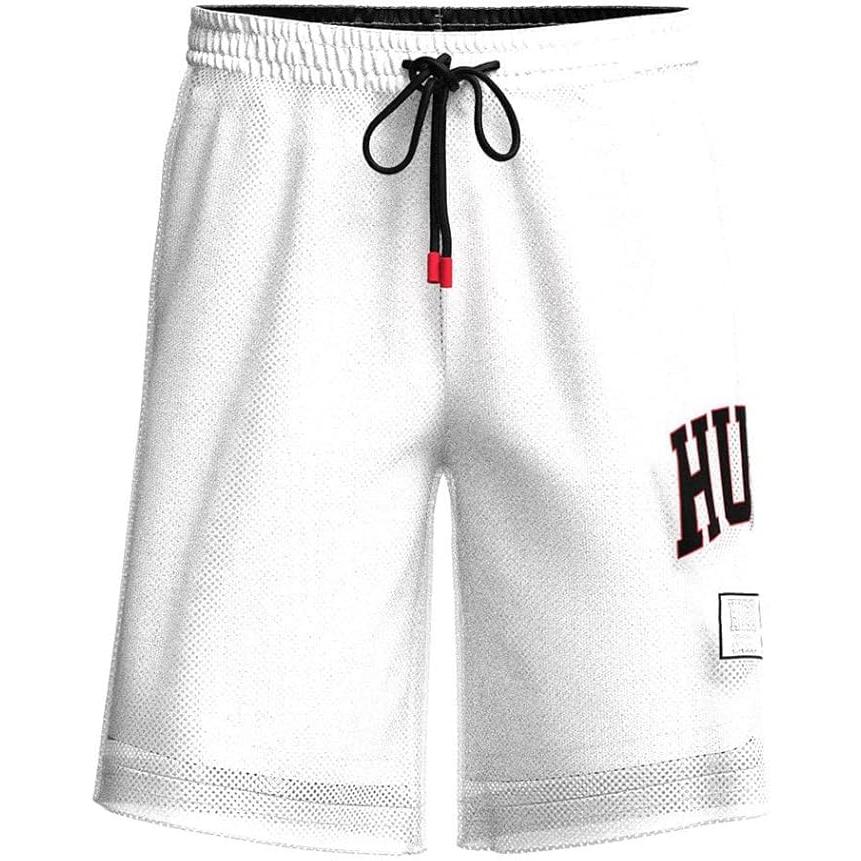HUGO Bañador de malla para hombre, 50515479-100 White.