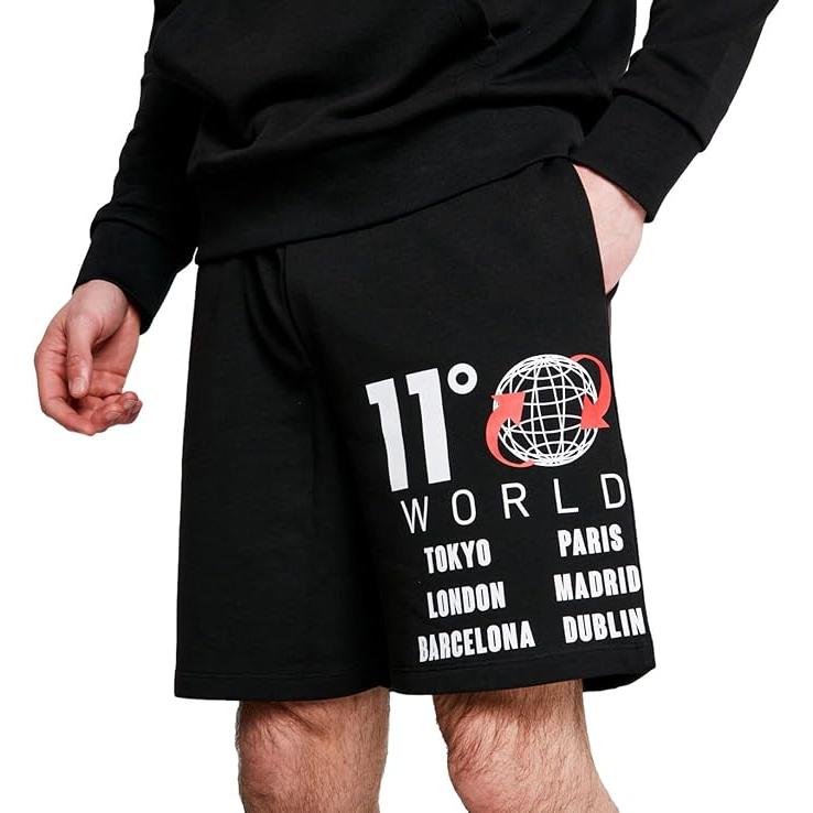 Eleven Degrees 11º .Pantalón corto WORLDWIDE – Negro 11D3102-001