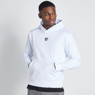 ELEVEN DEGREES SUDADERA CON CAPUCHA  gráfica Blanca.  -11D3526-114