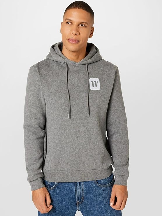 Eleven Degrees 11º Sudadera Con Capucha Hombre 11D1189-843 Charcoal..