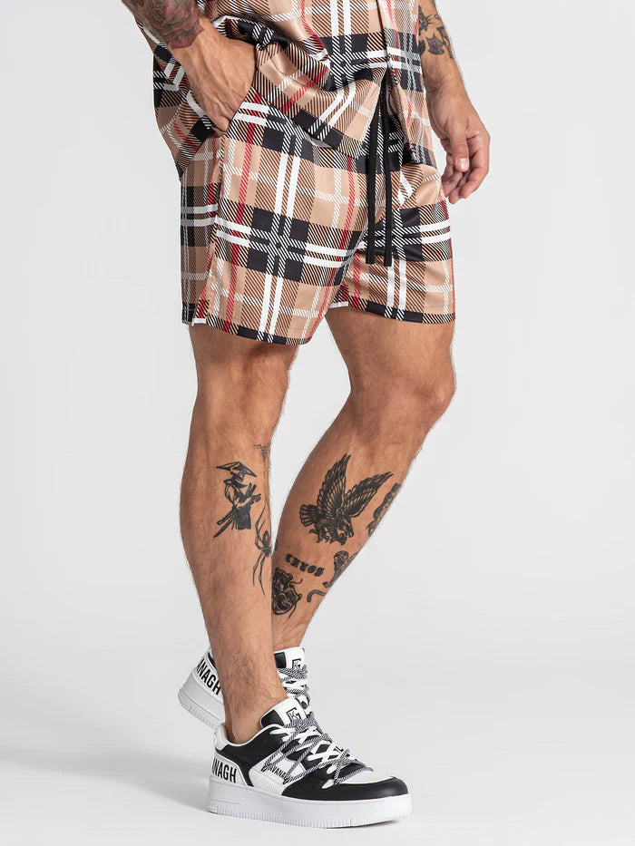 GIANNI KAVANAGH Pantalones Cortos de Satén Multicolor British GKM007515