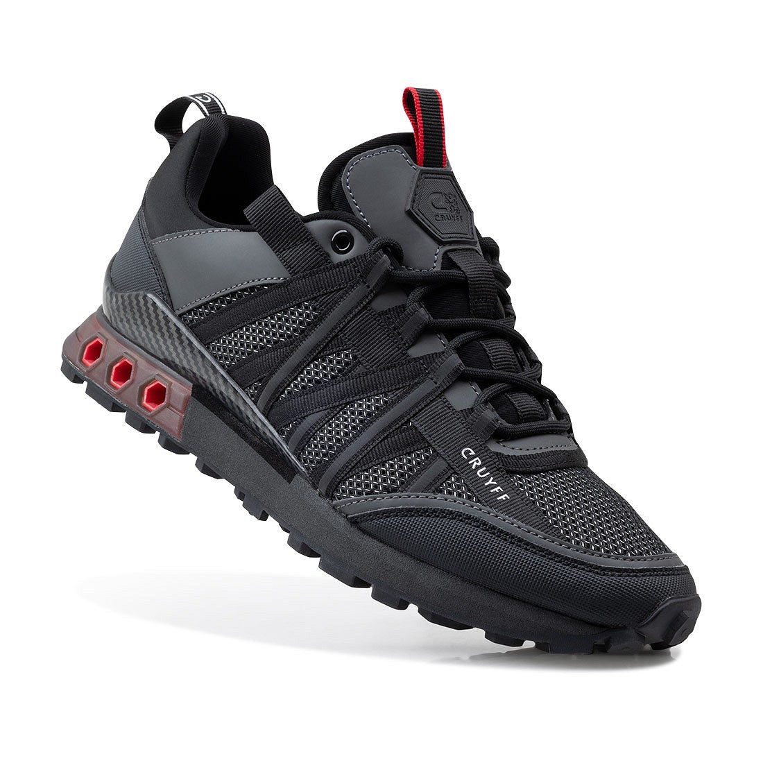 CRUYFF Zapatillas Hombre Modelo Fearia Hex-Tech CC241085-953 Black/Red.
