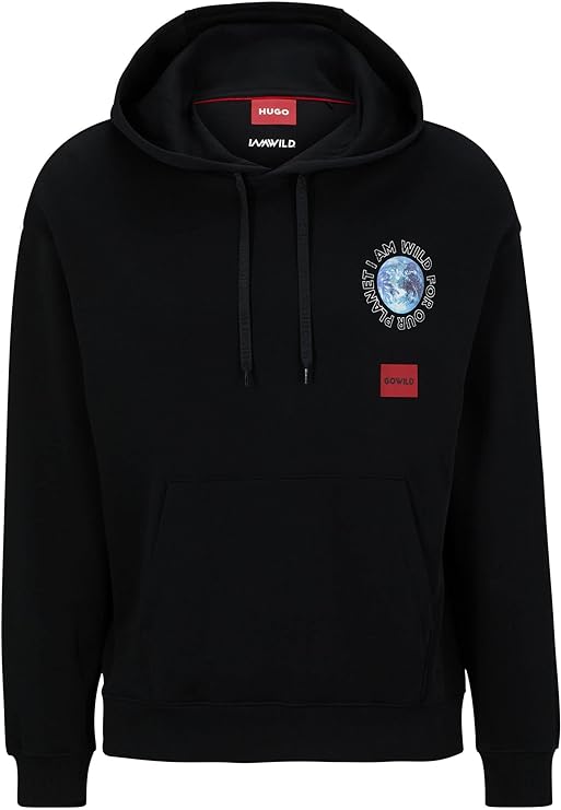 HUGO BOSS Sudadera con Capucha para Hombre 50501979-001 Black.