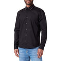 HUGO BOSS  Camisa Hombre, Manga Larga Color Negro,  50508672-001.