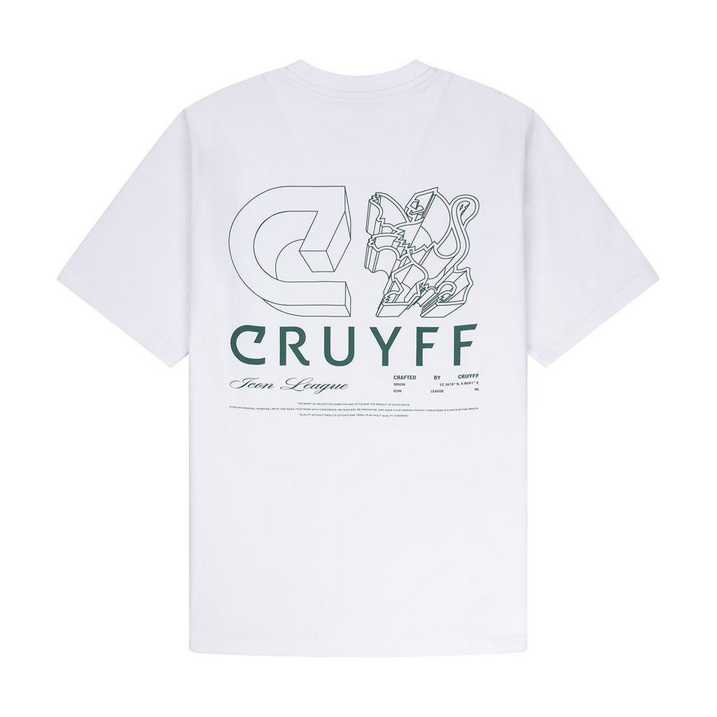 Cruyff, Camiseta Hombre con corte oversize  modelo CA261016-100 White.