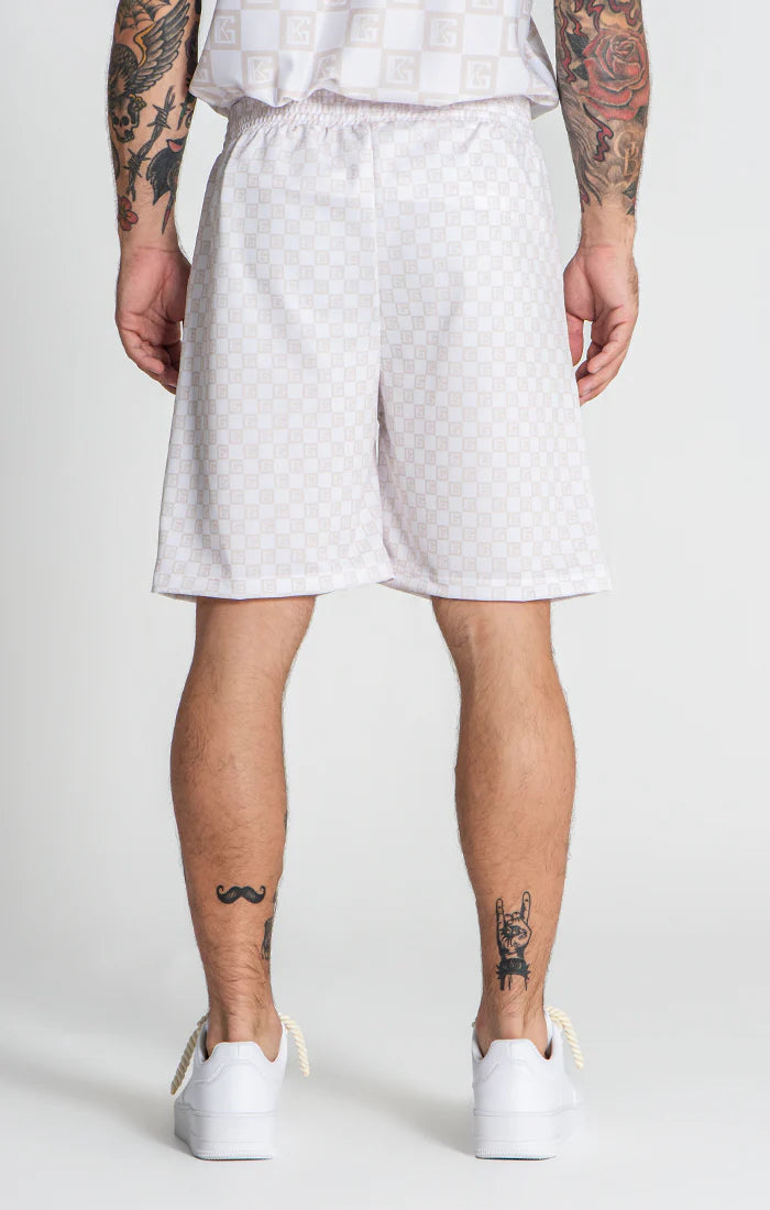 GIANNI KAVANAGH PANTALONES CORTOS BEIGE CHECKERS GKM006581 Hombre.