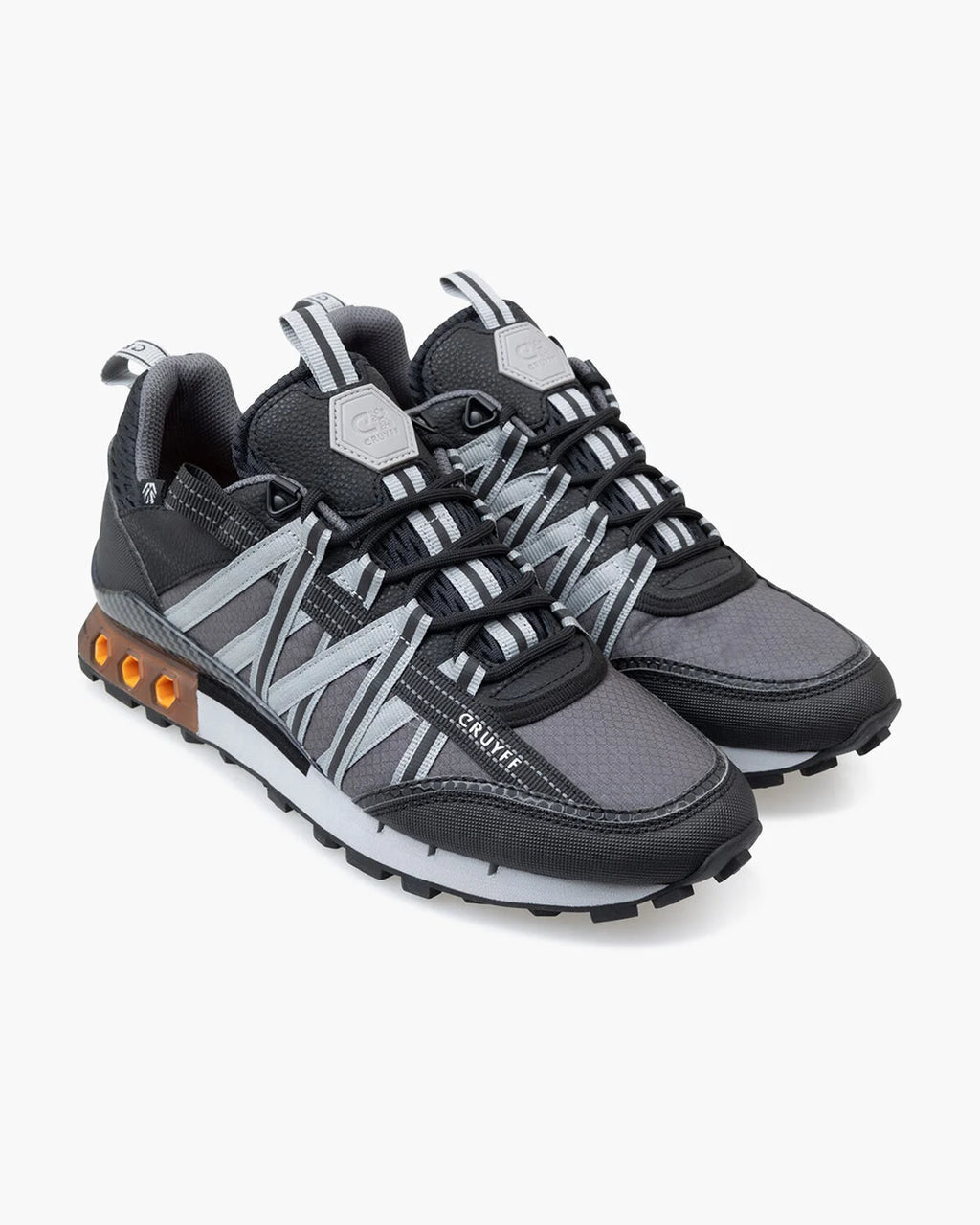 Cruyff Zapatillas Deportivas Hombre Modelo Fearia // Montserrat CMF243101-962 Black/Grey/Orenge.