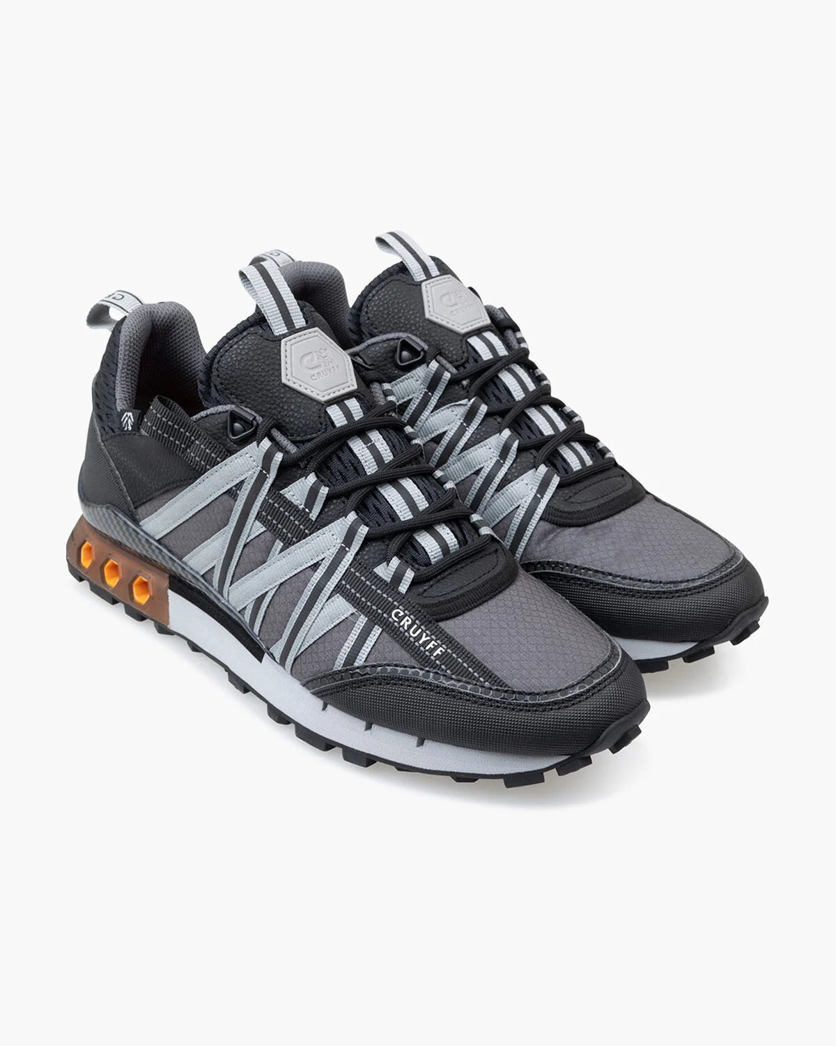 Cruyff Zapatillas Deportivas Hombre Modelo Fearia // Montserrat CMF243101-962 Black/Grey/Orenge.