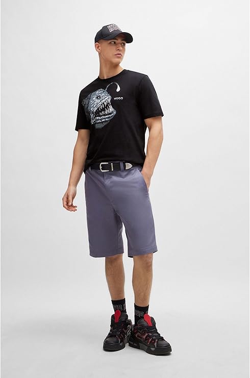 HUGO BOSS  Camesita Hombre, 50513812-001 Black.