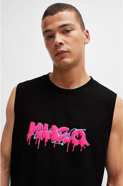 HUGO BOSS - Camiseta Sin Mangas para hombre 50509968-001Black..