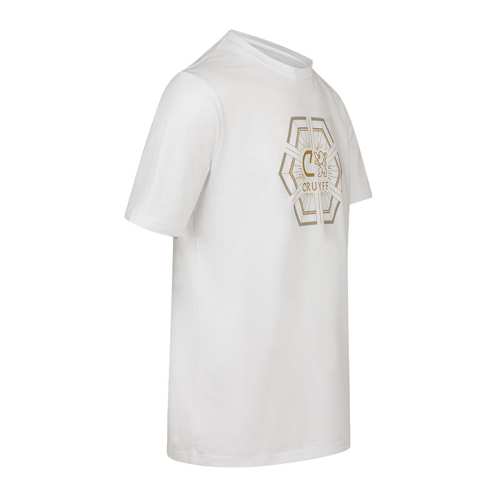 Cruyff Camiseta Hombre Modelo C-Lion Geo CA251055-160 White/Gold.
