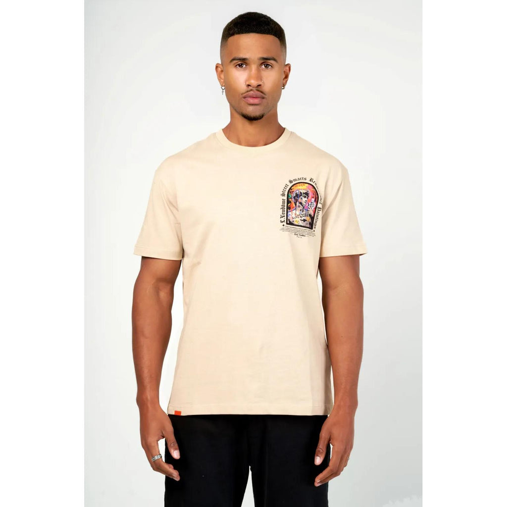 LOUIS VENDOME PARIS CAMISETA HOMBRE MODELO:LV-52 Beige.