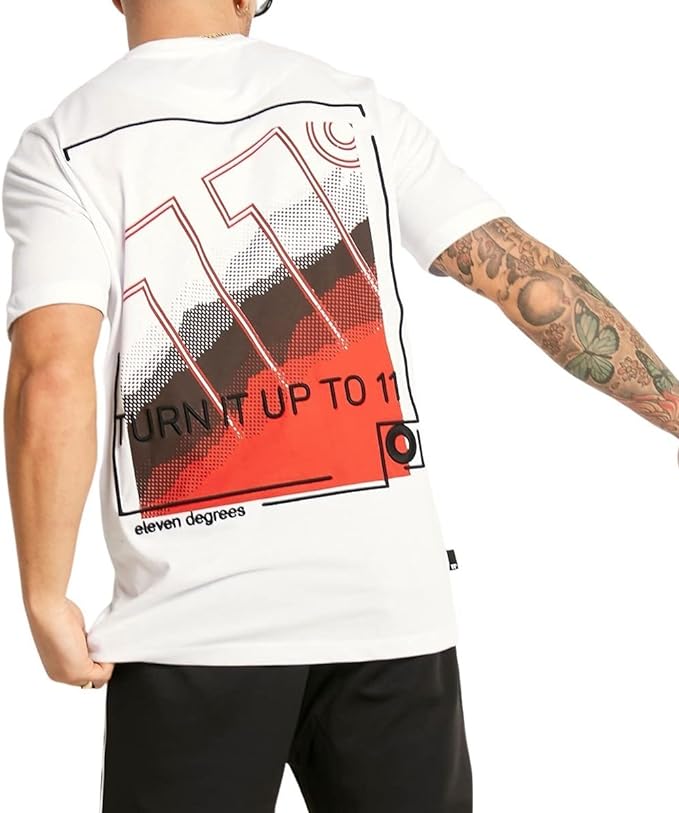 Eleven Degrees 11º Camiseta Graphic Hombre 11D2036-9361 White.