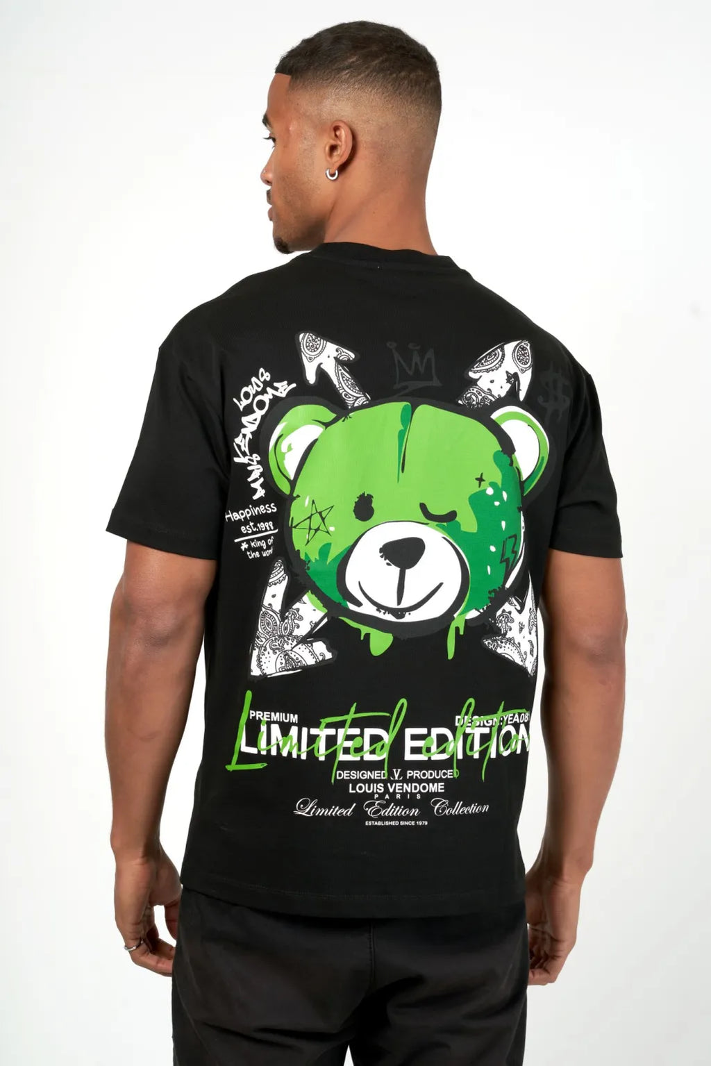 LOUIS VENDOME CAMISETA HOMBRE LV-54 Black/Green.