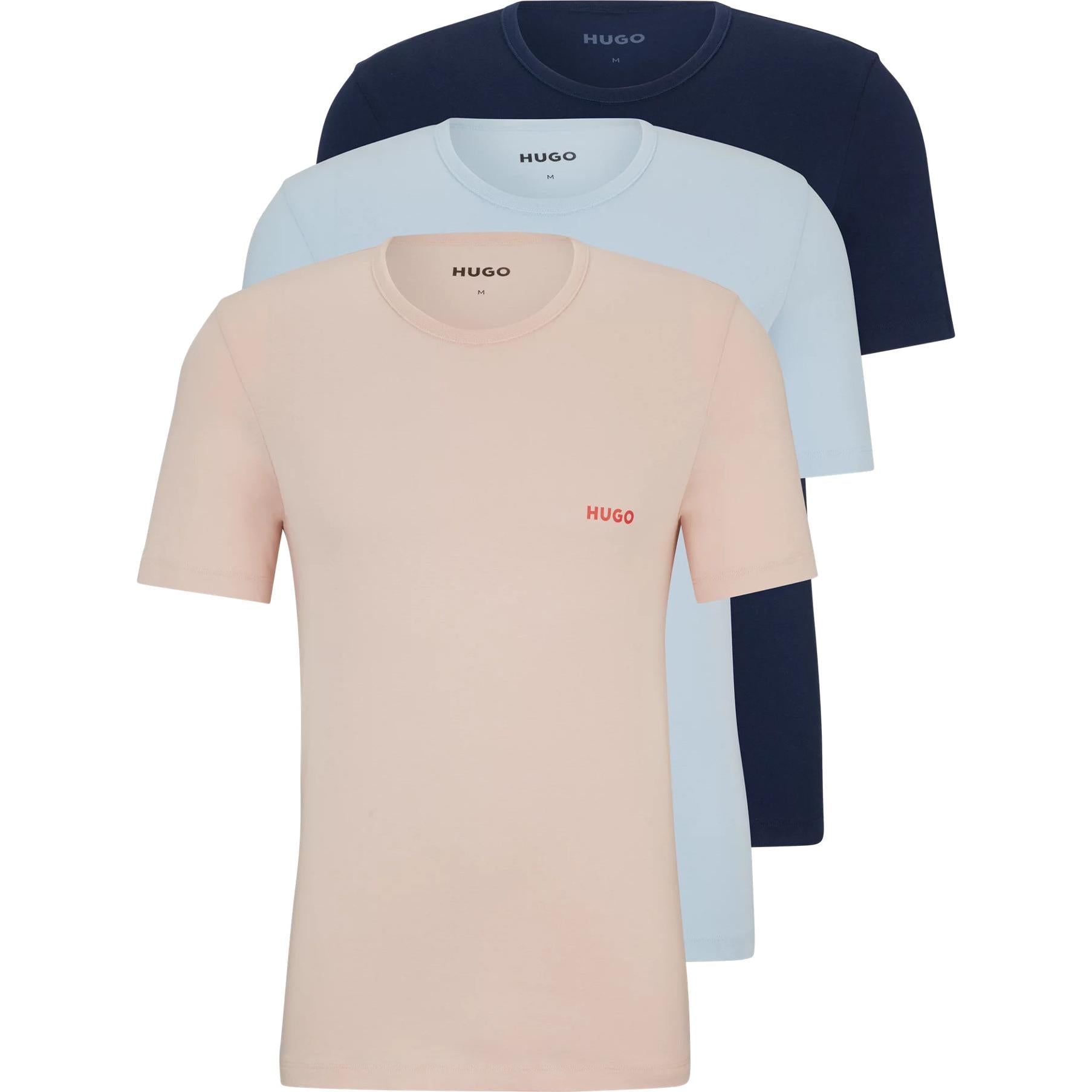 HUGO BOSS - .Camiseta RN Triplet P Underwear T (Pack de 3) para Hombre 50480088-680.