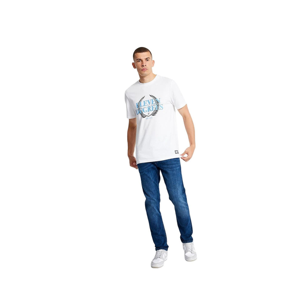 Eleven Degrees 11º Camiseta Hombre 11D3715-002 Blanca.
