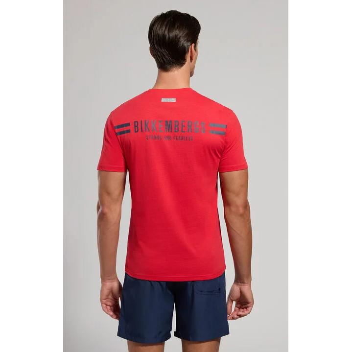 BIKKEMBERGS CAMISETA  HOMBRE COLOR ROJO BKK3MTS04.
