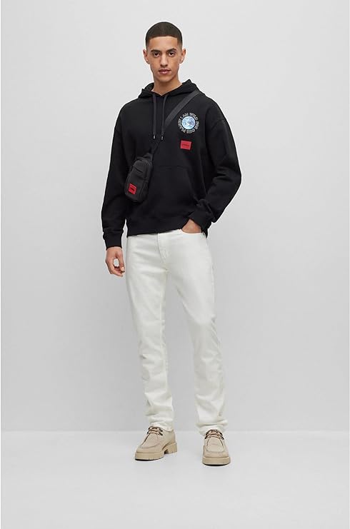 HUGO BOSS Sudadera con Capucha para Hombre 50501979-001 Black.