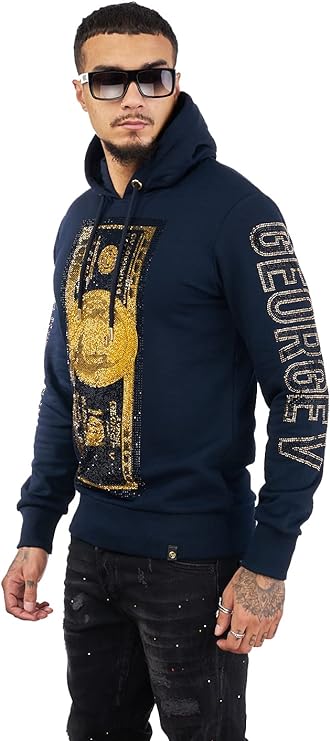 GEORGE-V Sudadera con Capucha GV-2082 Navy..