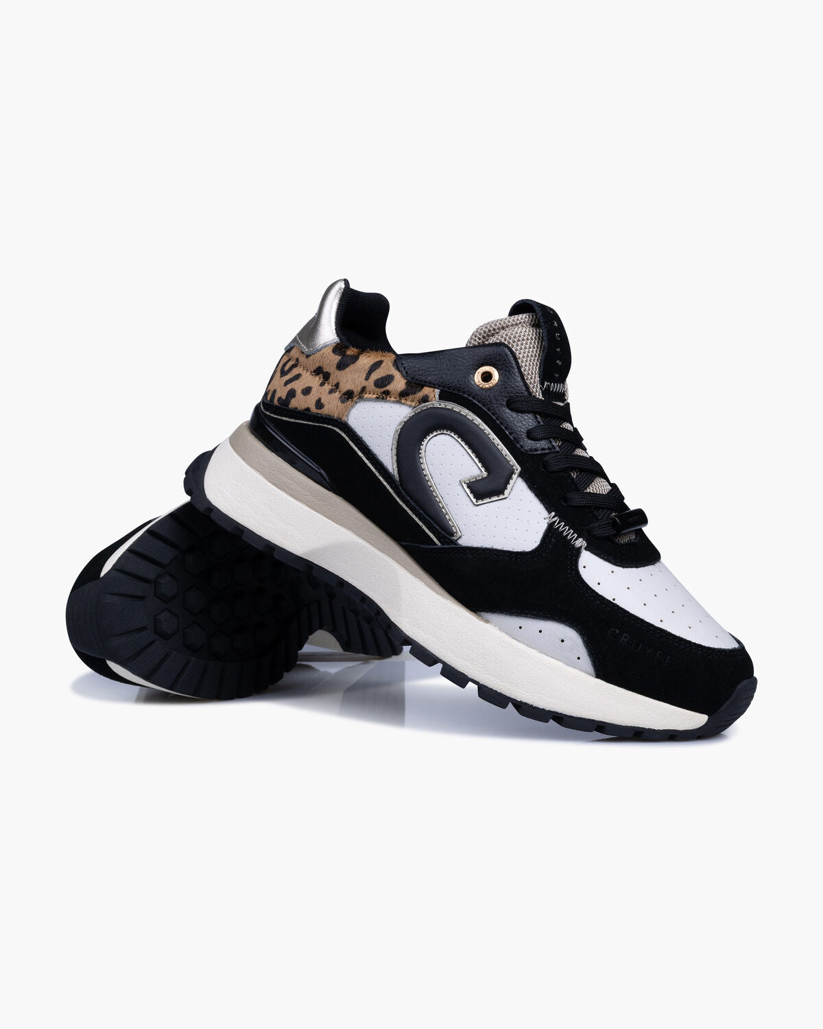 Cruyff Zapatillas Deportivas Mujer Modelo Hyde CC243891-960 Black/Biege/Leopardo.