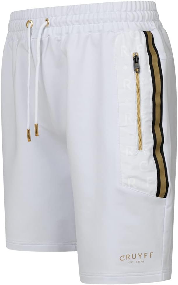 Pantalón corto Cruyff, modelo Jake CA231024-160 White/Gold.