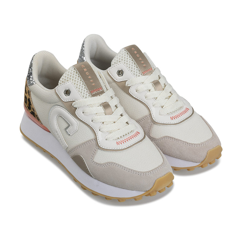 Cruyff Zapatillas de mujer modelo Park Runner. CC251941-101 Creme.