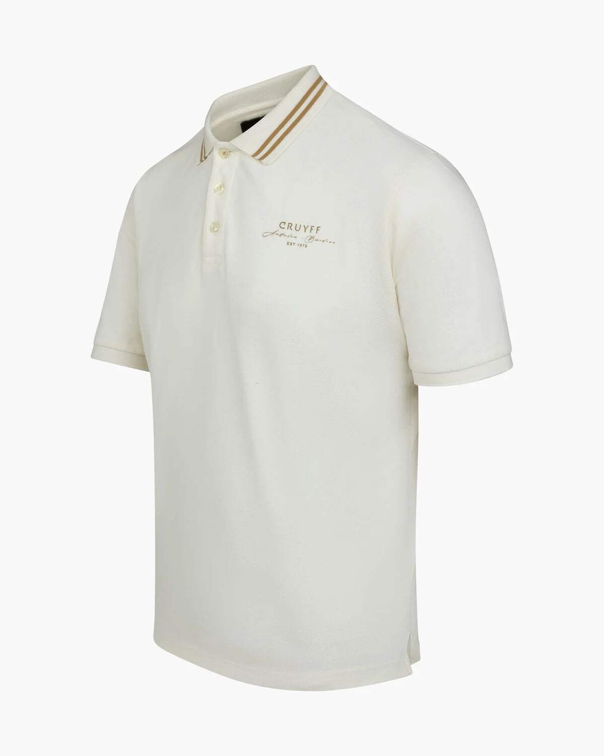 Cruyff Polo Hombre Modelo  CA251039-962 White/Gold.